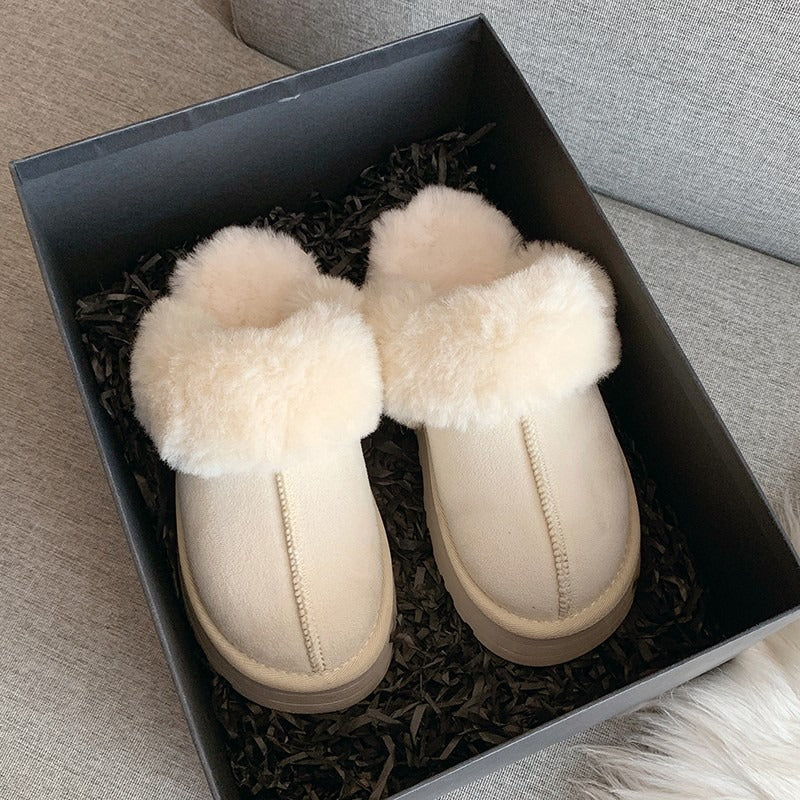 FrostStep plush cotton platform slipper – warm house slippers for women, view 5