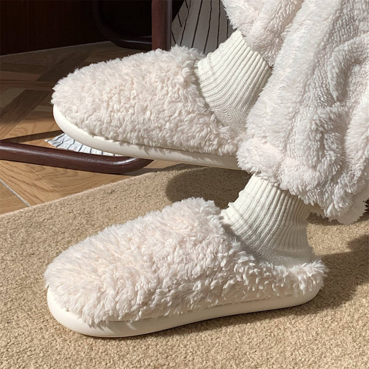 FrostStep cozy home cotton slipper – warm house slippers for women